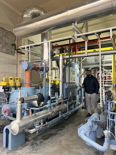 Salle des machines - compresseurs industriels